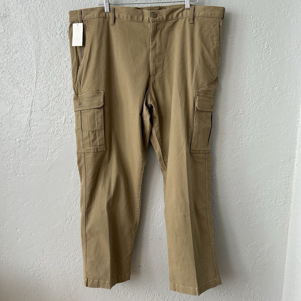 Dockers The Broken In Cargo Utility Pants Mens 46x30 Khaki Big & Tall Stretch